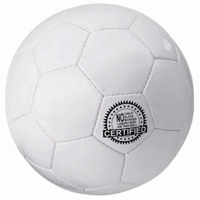 Image of Printed Size 5 Football. PVC Solid White Football