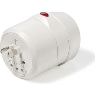 Image of Printed Travel Adaptor With USB Port 