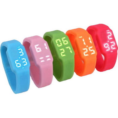 Image of Promotional Silicon Watch With Combined USB Stick. Printed USB Wrist Watch