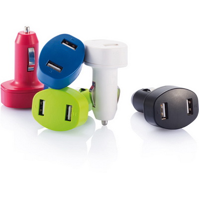 Image of Printed Dual USB Car Charger. Express Service Available. 