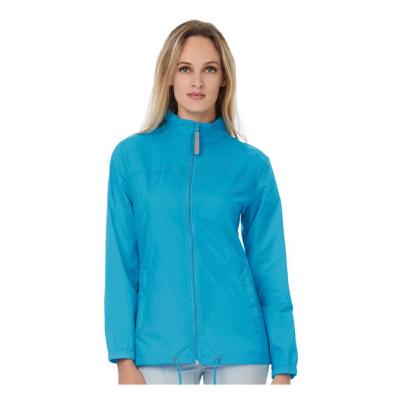 Image of Branded Ladies Lightweight Jacket Sirocco - Ladies Lightweight Waterproof Jacket With Concealed Hood B&C Comes In 15 Colours