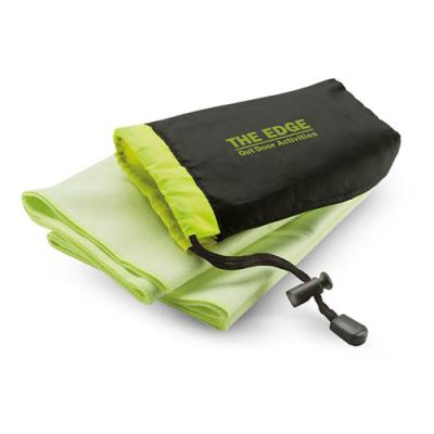Image of Promotional Sports towel in printed pouch