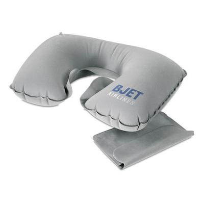 Image of Branded Inflatable Travel pillow in pouch