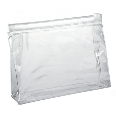 Image of Promotional Clear Cosmetic Toiletry Bag With Zipper