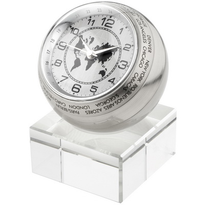Image of Promotional world desk clock globe style