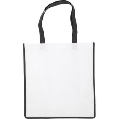 Image of Printed Shopping Bag Nonwoven Bag With Coloured Trim