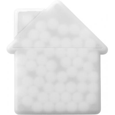 Image of Promotional Mints In A House shaped Mint card Sugar Free