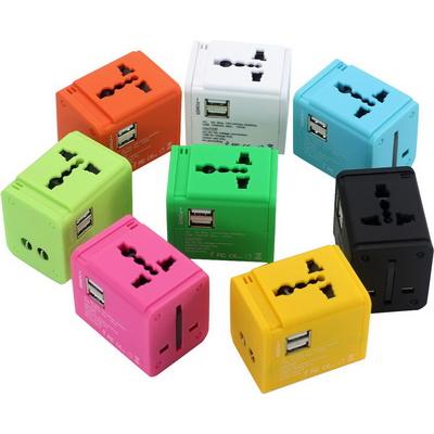 Image of Promotional Soft feel World Travel Adaptor - Jewel Travel Adaptor can be pantone matched