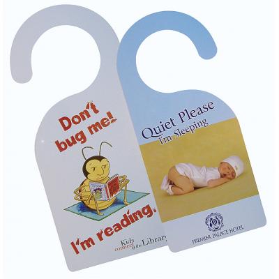 Image of Branded Door Hangers Signs With Full Colour Print 