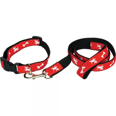 Image of Printed Dog Collar Satin Applique or Woven Applique 