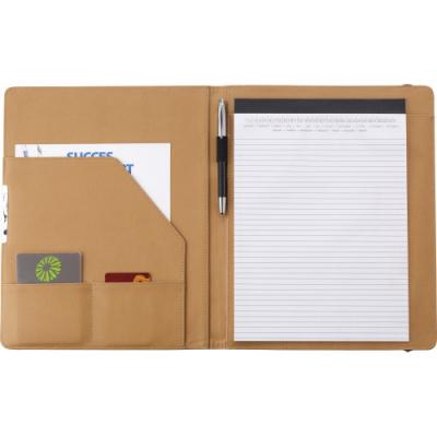 Image of Promotional Cork Portfolio A4 With Pocket And Notepad