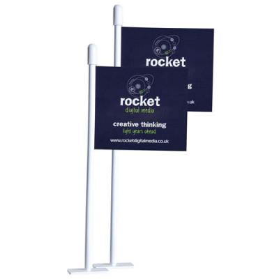 Image of Promotional Desk Flags Full Colour Printed To Both Sides