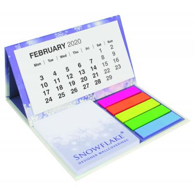 Image of Promotional Desk Calendar With Notepad Hardback