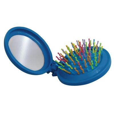 Image of Promotional Compact Hairbrush And Mirror Round