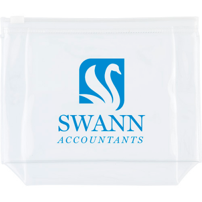 Image of Printed Transparent Toiletry Travel Bag