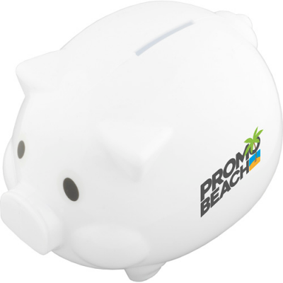 Image of Promotional Piggy Bank In White Or Pink