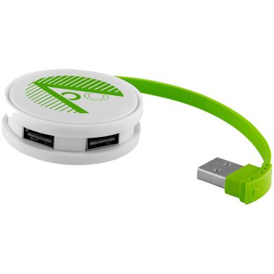 Image of Printed Round USB Hub With 4 Ports