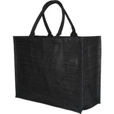Image of Promotional Jute Bag Large Black Hessian Bag