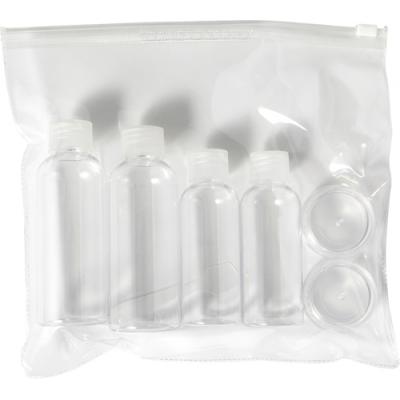 Image of Branded Travel Bottles In Clear Pouch