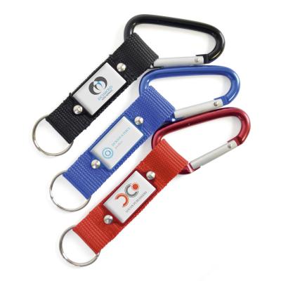 Image of Promotional Carabiner Clip With Strap