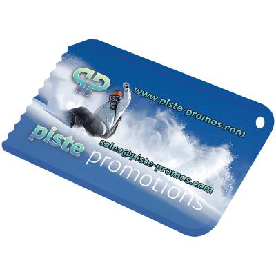 Image of Promotional ice scraper with tyre tread gauge credit card size