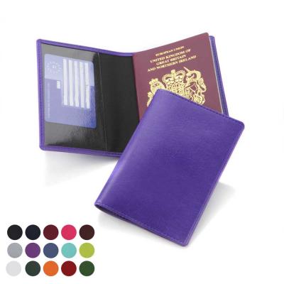 Image of Branded Passport Wallet Cover With Leather Look Finish