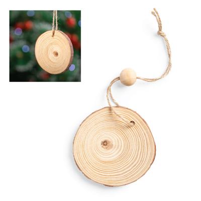 Image of Promotional Christmas Tree Decoration Natural Wood