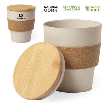 Image of Promotional Hoplar Take Out Cup Made From Bamboo And Cork