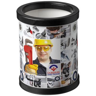 Image of Promotional Card Pen Pot Holder With Full Colour Print UK Made