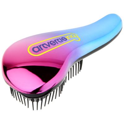 Image of Promotional Detangling Hairbrush With Iridescent Finish