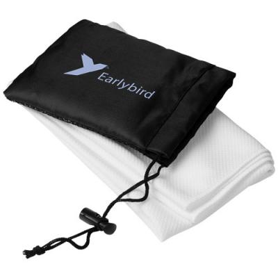 Image of Promotional cooling sports towel in mesh pouch