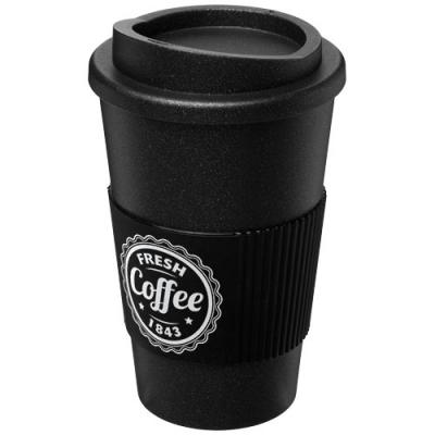Image of Promotional Americano® Midnight grip 350 ml insulated tumbler Sparkle Effect