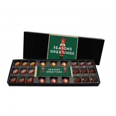 Image of Promotional Christmas Gift Box Filled With Chocolate Truffles 