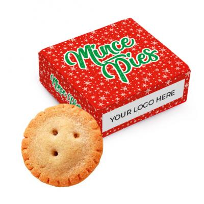 Image of Promotional Mince Pie Presented In A Individual Christmas Gift Box