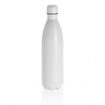 Image of Promotional Metal Bottle White Large 1 Litre Insulated