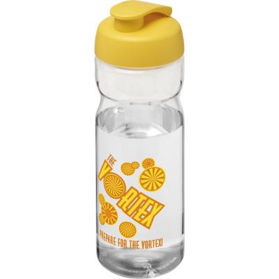 Image of Printed Sports Bottle H2O Base® 650 ml flip lid Made In UK