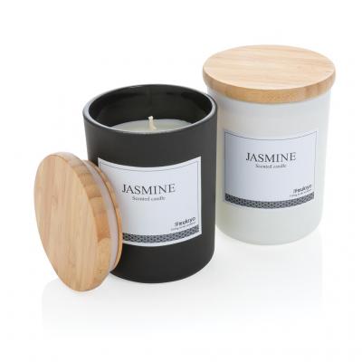 Image of Promotional Ukiyo deluxe scented candle with bamboo lid