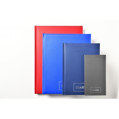 Image of Foil Blocked Smooth Grain Pocket View Desk Diary