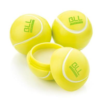 Image of Promotional Natural Lip Balm In Tennis Ball Shaped Made In The UK