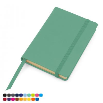 Image of Promotional Pocket Notebook Vegan Soft Touch With Elastic Strap Made In The UK