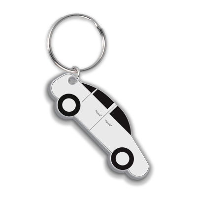 Image of Promotional Car Shaped Keyring Recycled Made In The UK