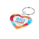 Image of Promotional Heart Shaped Keyring Made In The UK Recycled