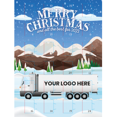 Image of Promotional Lorry Advent Calendar Filled With Christmas Chocolate