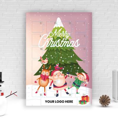 Image of Promotional Advent Calendar Printed With Your Branding Exclusive Design - Sending Christmas Gifts Made In The UK