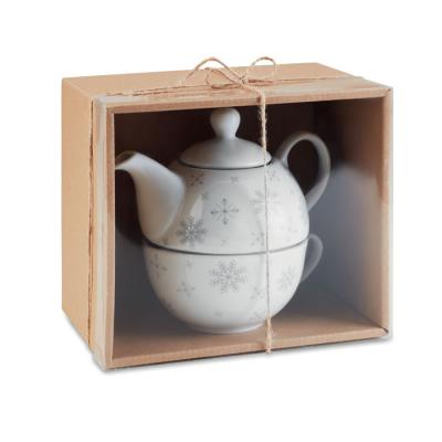 Image of Promotional Christmas Teapot And Cup Gift Set
