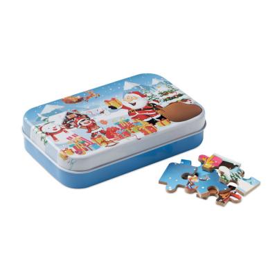 Image of Promotional Kids Christmas Puzzle In Gift Tin