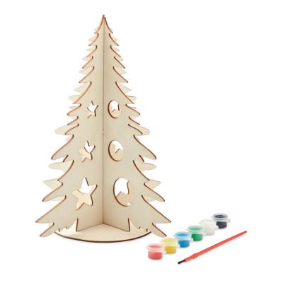 Image of Promotional Mini Wooden Christmas Tree Paint Your Own