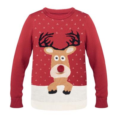 Image of Promotional Christmas Jumper Red Reindeer Design 