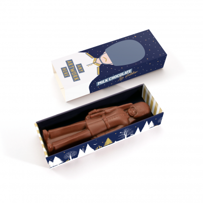 Image of Promotional Chocolate Christmas Toy Solider In Eco Gift Box