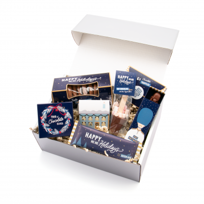 Image of Promotional Christmas Hamper Filled With Chocolate Treats